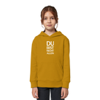Orche Kids Organic Hoodie mit dem weissen Aufdruck Du bist nicht allein