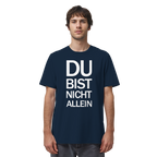 French Navy Organic Shirt mit dem weissen Aufdruck Du bist nicht allein